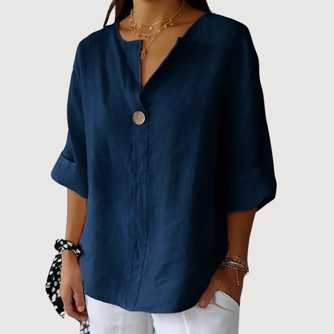 Noemi™ | Vardagsblus med V-ringning