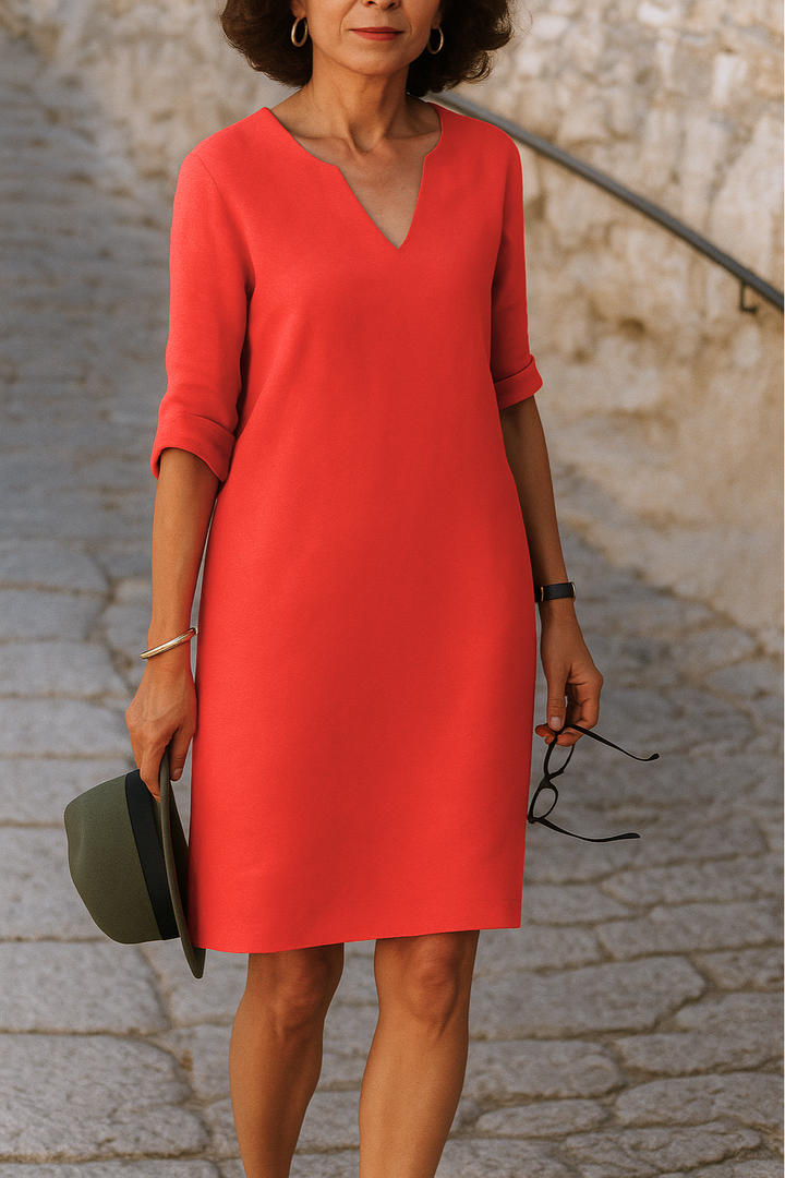 Giada™ | Elegant klänning med V-ringning