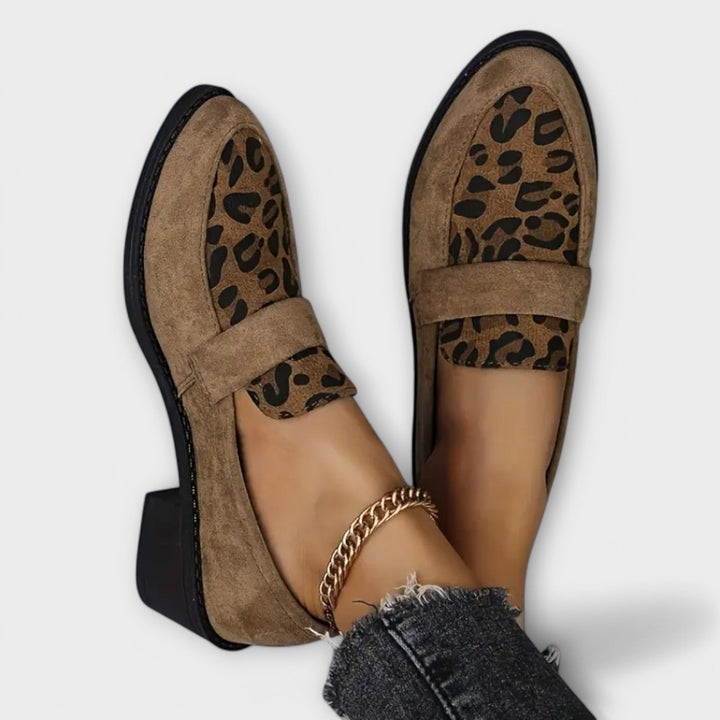 Karla™ | Eleganta leopardmönstrade loafers