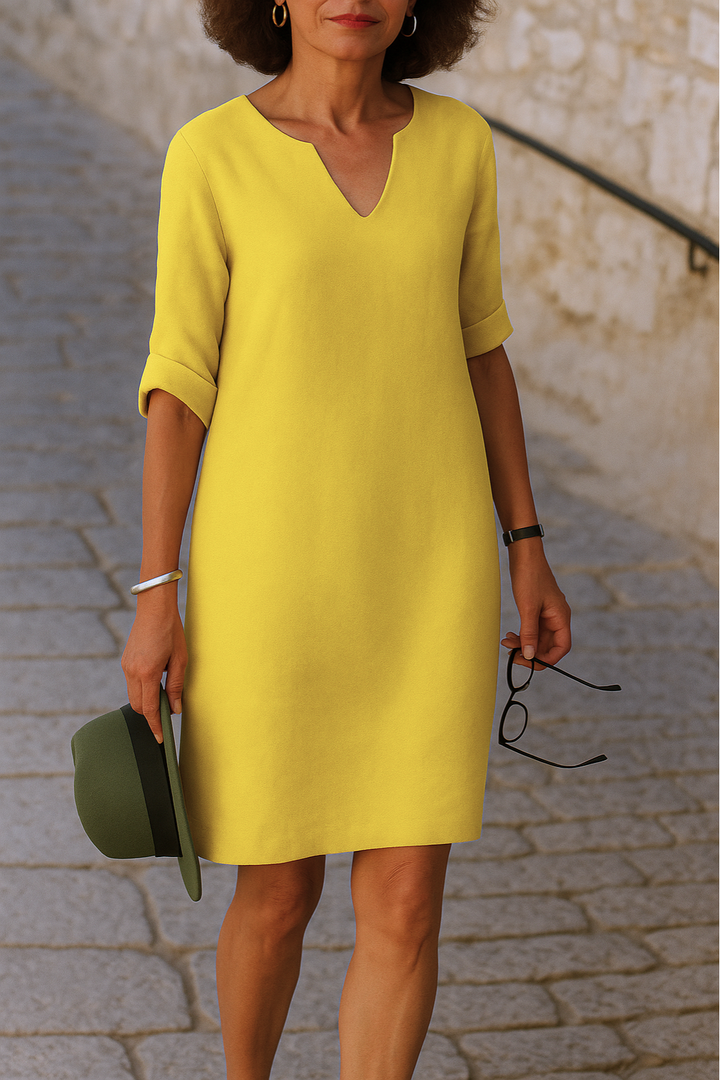 Giada™ | Elegant klänning med V-ringning
