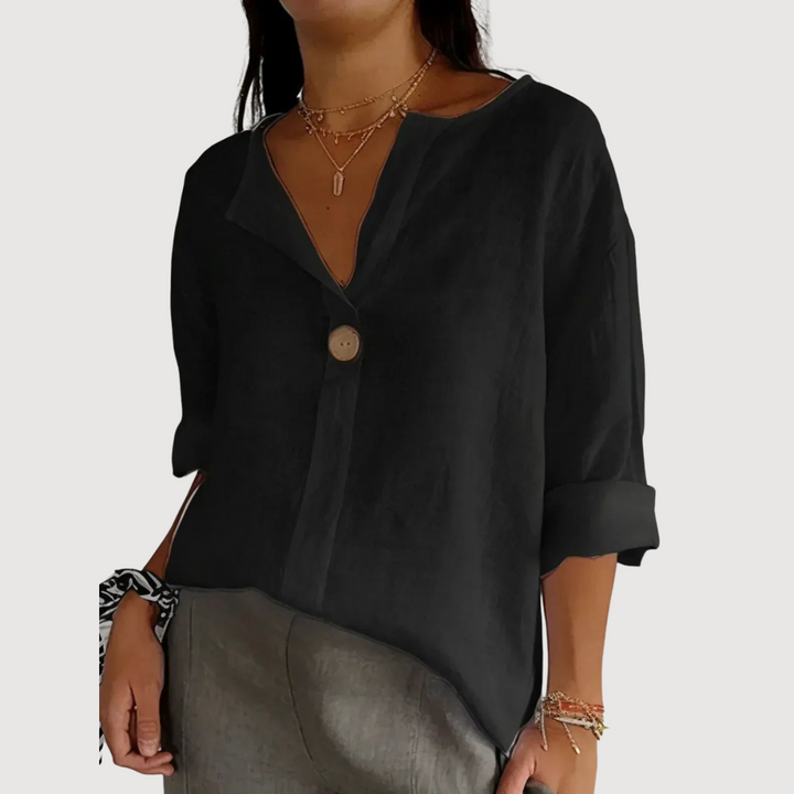 Noemi™ | Vardagsblus med V-ringning
