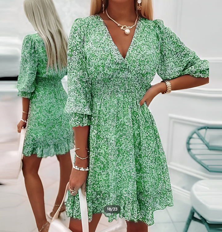 Sanna™ | Blommig Sommarklänning med Känsla