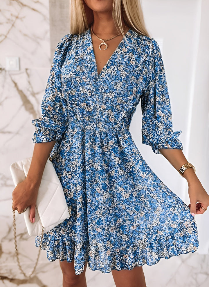 Sanna™ | Blommig Sommarklänning med Känsla