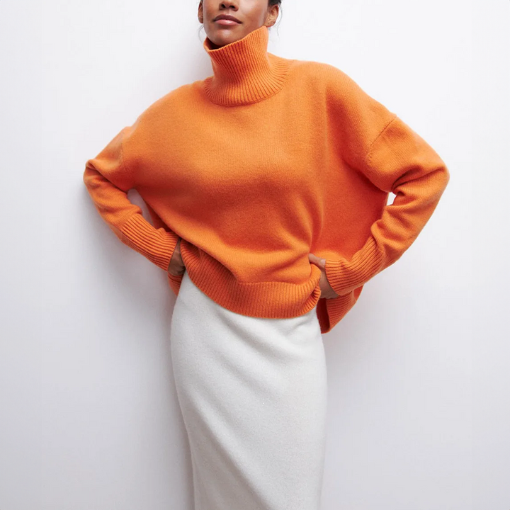 Amelia™ | Elegant stickad polotröja
