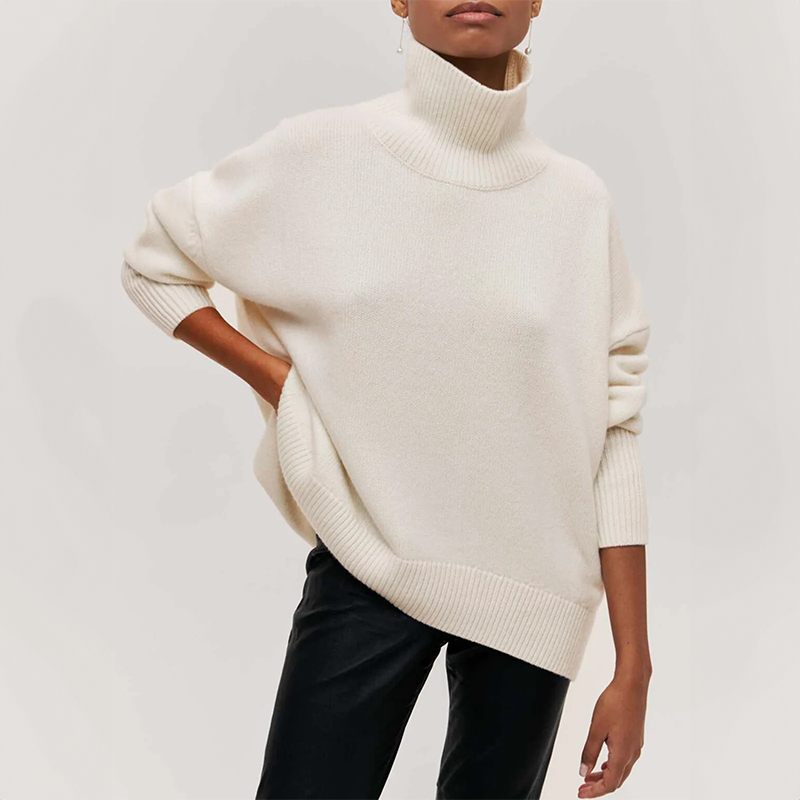 Amelia™ | Elegant stickad polotröja