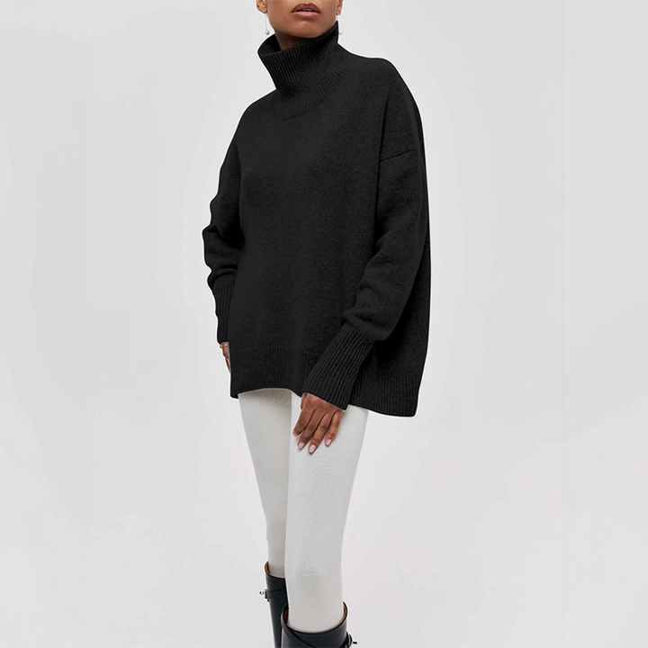 Amelia™ | Elegant stickad polotröja