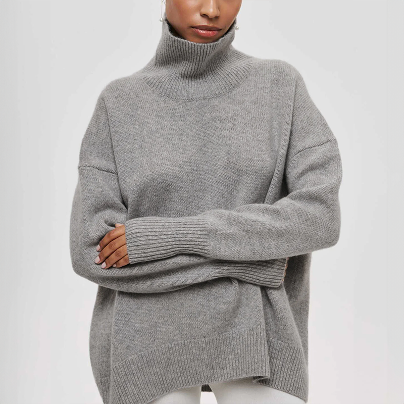 Amelia™ | Elegant stickad polotröja