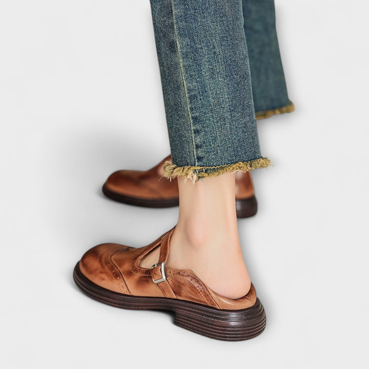 Inga™ | Eleganta Mary Janes i läder
