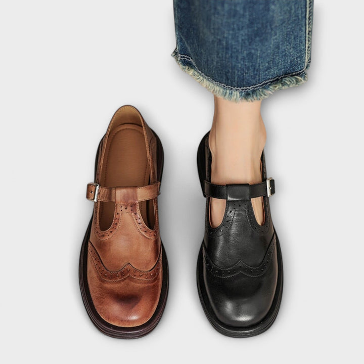 Inga™ | Eleganta Mary Janes i läder